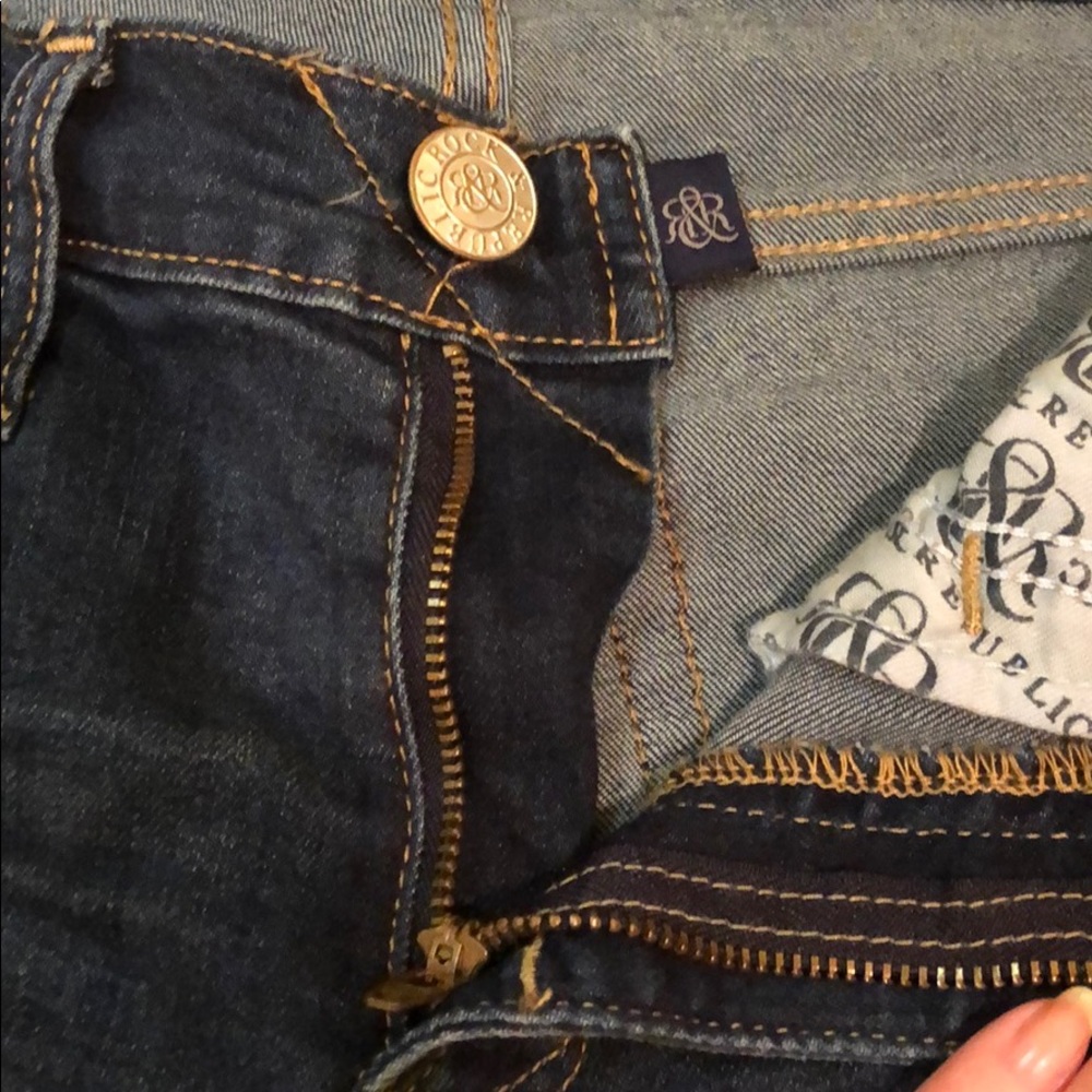 Rock & Republic Blue Denim Jean Shorts Size 4